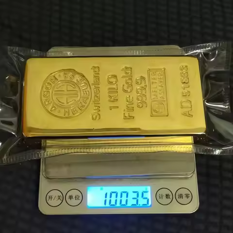 1:1 Copy Argor 1kg Gold Bar 1kilo Gold Bullion Replica Swiss Gold Bullion Jewelry Store Bank Display