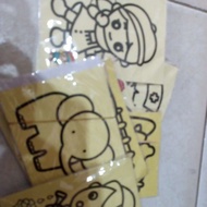 (12pcs) small sand coloring set diy kids activity set