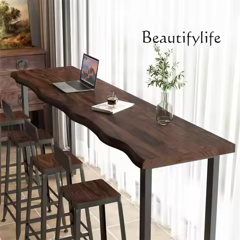 JB Reception Desk Night Club Bar Table Outdoor Long Bistro Cocktail Bar Table Counter Coffee Led Cen