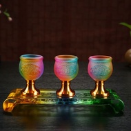 Glass cup Glass cup Glass cup Glass cup Water Supply Tea cup Lucky Water cup Guanyin Household Worsh