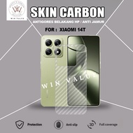 Xiaomi 14T Xiaomi 14T Pro Xiaomi 14 Skin Carbon Garskin Anti-Scratch Back Xiaomi 14T Xiaomi 14T Pro 