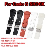 Silicone Wristband Rubber Strap for Casio G Shock GA-100/110/120/150/200/300 GD-100/110/120 G-8900 G