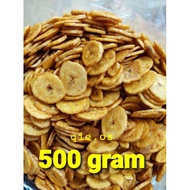 Banana chips banana coin banana chips 500 gr qie.osMANIS