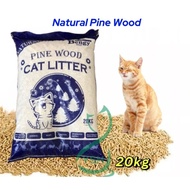 Natural Pine Wood Cat Litter 20kg