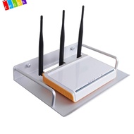 CHAAKIG Router Shelf, Wall Mount Easy to Use Router Rack, Durable Multipurpose Metal Projector Holder Living Room Bedroom