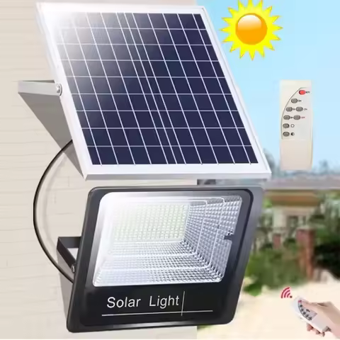 54-362LED Solar Flood Lights Remote Control Solar Powered Spotlight Outdoor Waterproof IP67 Villa St