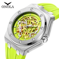 Onola Brand Fashion Waterproof Automatic Mechanical Men's Watch