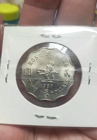少有年份  1987年  1987年  1987年 大皇冠女皇頭香港2元  全新UNC車輪轉光