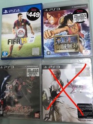 新PS4 PS3 Games：FIFA 15  sport , Kaizoku Musou 海賊無雙，mobile suit gundam unicorn  機動戰士，final fantasy XIIi-2