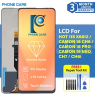 Lcd For Infinix Hot 11S X6812 / Tecno Camon 18 CH6 / Camon 18 Pro CH7 / Camon 19 Neo CH6i (With Touc