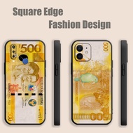 Case For Realme 10 9 9i C30 C31 C33 C51 C53 C55 Print money Pesos Set five peso 500 coin RKT05 Phone