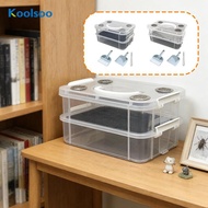 [Koolsoo] Mealworms Breeding Box Corn Worm Feeding Box Stackable Clear Terrarium Habitat
