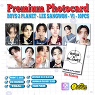 PC Photocard Set Boys 2 Planet Print 2 sides super glossy lamination thick does not fade