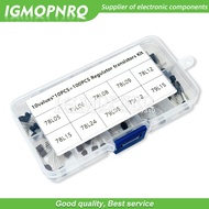 100pcs/box TO-92 Voltage regulator transistors assortment Kit 78L05 78L06 78L08 78L09 78L12 78L15 79