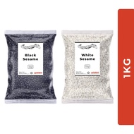 BLACK SESAME (BIJAN HITAM)/ WHITE SESAME (BIJAN PUTIH) 1KG