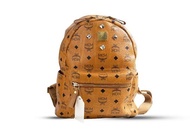 MCM BACKPACK COGNAC SMALL