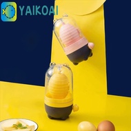 GLENES Manual Egg Yolk Mixer, Mix Evenly Built-in Silicone Pad Egg Scrambler, Creative Hand Pull Des