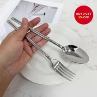 Stainless Steel,Thick Premium,Durable Cutlery Steak Fork Spoon Set Elegant Dining Utensil For Fine M