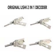Original Lishi 2 in 1 SC1 SC4 KW1 KW5 Decoder for Locksmith Repairing Tools