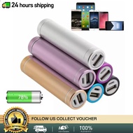 【🚛24 hours shipping】Aluminum Cylindrical Mini Battery Bank Power Back Case Cellphone 18650 Battery Backup Charger DIY Box Mobile Power Charging Treasure