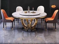 意式輕奢圓形大理石餐桌 22 DINING TABLE