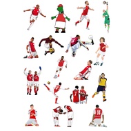 Set Of 33 Arsenal Club Stickers, Arsenal Artillery sticker, Soccer sticker