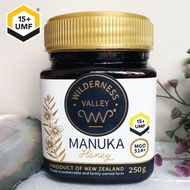 Wilderness Valley UMF 15+, 250 gm , Premium Raw Manuka Honey, Glyphosate Free, New Zealand