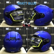 ACES R2 Open Face Helmet Smoke Visor Topi Keledar