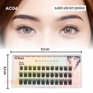 Eyelash extension cosplay anime mataguru sepaket sama lem tahan lama bulu mata tebal lembut praktis 