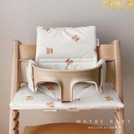 韓國stokke餐椅座墊卡通寶寶坐墊嬰兒飯椅防髒套韓式兒童餐椅墊