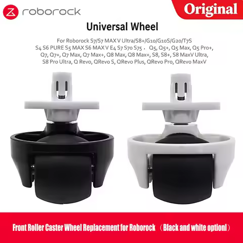 Front Wheel Accessories for Roborock Qrevo S/Pro/Maxv/S7 MAX/S8 Pro Ultra/Q Revo Maxv/Q Revo 5AE/Q R