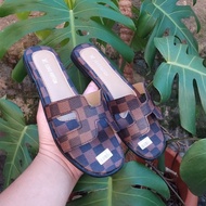 Sandal Wanita L V H slop Slip On Remaja Kekinian / Sendal Teplek