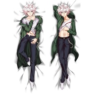Anime Danganronpa Nagito Komaeda Dakimakura Male Otaku Hugging Body Peach Skin Pillow Case Throw Cus