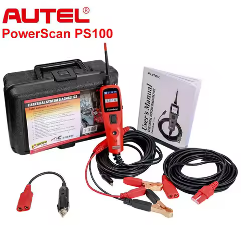 Autel PowerScan PS100 Electrical System Diagnosis Tool Electrical Circuit AVOmeter Tester for 12-24V