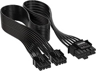 CORSAIR 12+4pin PCIe Gen5 Type-4 600W 12VHPWR cable, Flat Cable (Black) (CP-8920284)