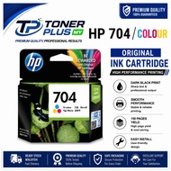 Original HP 704 Tri-Colour Ink Cartridge Genuine Printer Ink for HP DeskJet Ink Advantage 2020 2060 