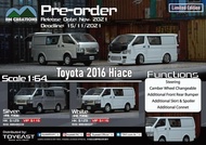 BM Creation 1/64  Toyota 2016 Hiace 
(附送包圍)港版
