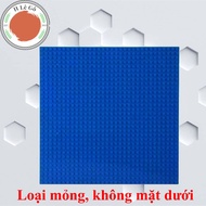 Base plate 32x32 thin base (only 1 top side) blue