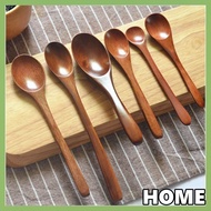 ALLGOODS Wooden Spoon Ice Cream Natural Teaspoon Tableware For Soup Cooking Tea Coffee Coffee Spoon
