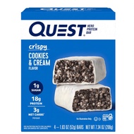 Quest Cookies & Cream Hero Protein Bar, Gluten Free, 4 bars