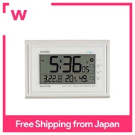 CASIO Wall Clock Radio Digital Always on Living Environment Temperature Humidity Calendar Display White IDL-150NJ-7JF