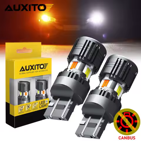 AUXITO 2Pcs Signal Lamp T20 LED Canbus Bulb 7443 W21/5W 7440 W21W Bulb T25 3156 P27W 3157 P27/7W Tur
