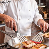 XUTIAN88WL 2Pcs/Set Frying Fish Spatula, Anti-scalding Silicone Edge Steak Spatula, Kitchen Utensil 