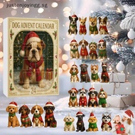 # BEAUTY #  Dog Advent Calendar 2025 2D Acrylic Dog Pendant Christmas Tree Decor 24 Days Christmas C