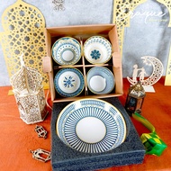 Riku Plate Bowl Gift Set / Hampers Gift Set Ceramic Bowl Plate