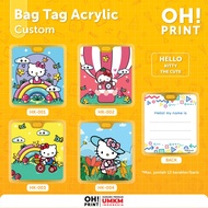 Custom Acrylic Bag Tag Name Bag Tag Suitcase Luggage Bag Tag B
