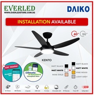 DAIKO Kento 40" /56" DC Ceiling Fan (with Tri-Color Light and Remote)