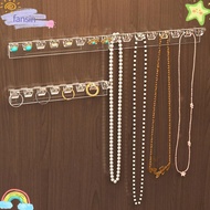 FANSIN Jewelry Display Rack, Transparent 8 Hooks Jewelry Hanging Hooks, Multipurpose Adhesive Paste 