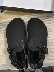 รองเท้าแตะหนังแท้ Boken 1774 สำหรับผู้ชายและผู้หญิง ส้นเตี้ย หัวเข็มขัดแบบสวมสบายสำหรับกลางแจ้งในช่ว