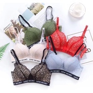 New Sexy Woman's Lace Bra Wire Free Push Up Girl Deep V Seamless Tops Underwear